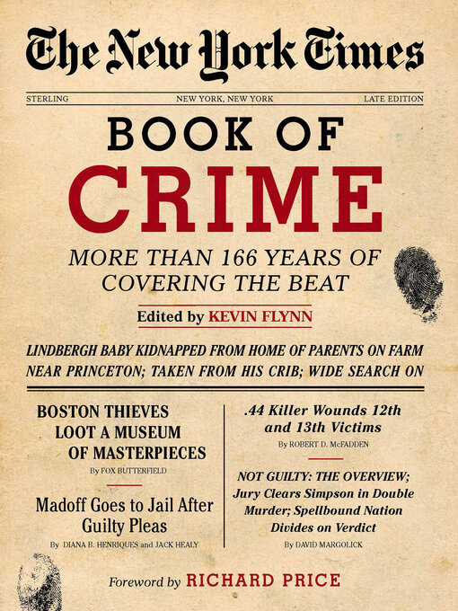 Title details for The New York Times Book of Crime by Kevin Flynn - Available